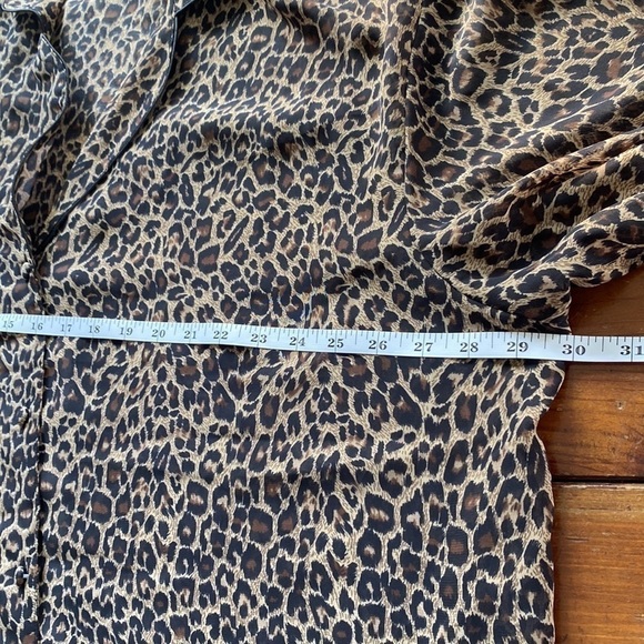 Secret Treasures Long Sleeve Cheetah Print Sleep Shirt XXXL - Picture 9 of 12